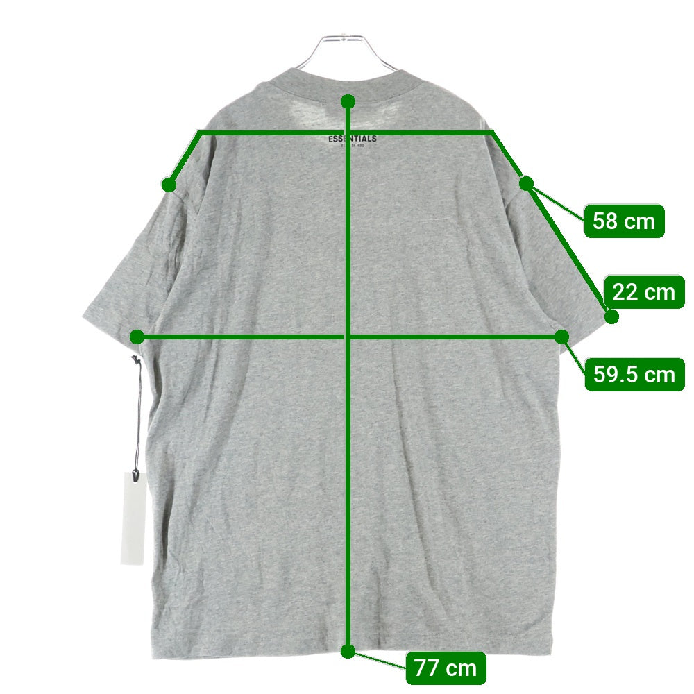 FEAR OF GOD ESSENTIALS(フィアオブゴッド エッセンシャルズ) S/S T-SHIRT ロゴプリント 半袖Tシャツ グレー