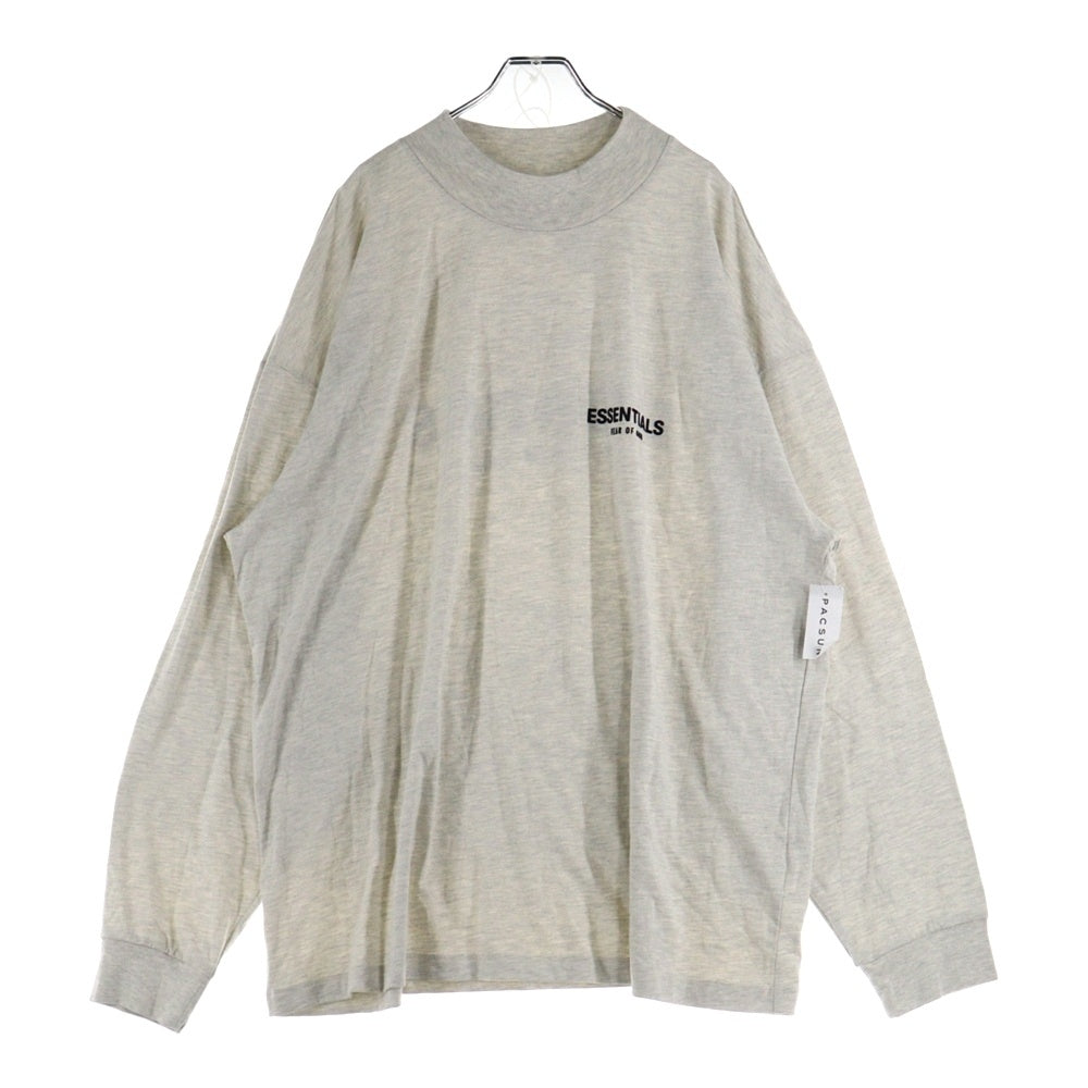 FEAR OF GOD ESSENTIALS(フィアオブゴッド エッセンシャルズ) L/S T-SHIRT フェルトロゴ 長袖Tシャツ ロンT グレージュ