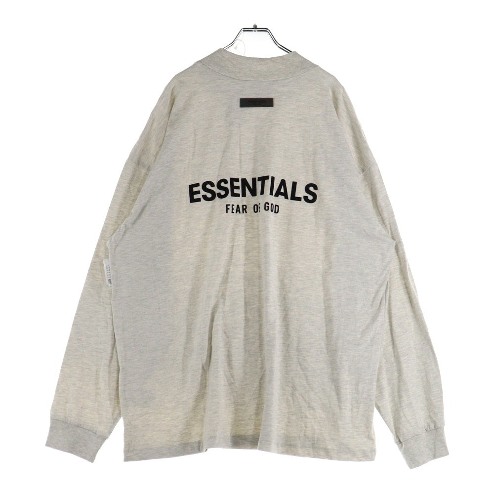 FEAR OF GOD ESSENTIALS(フィアオブゴッド エッセンシャルズ) L/S T-SHIRT フェルトロゴ 長袖Tシャツ ロンT グレージュ