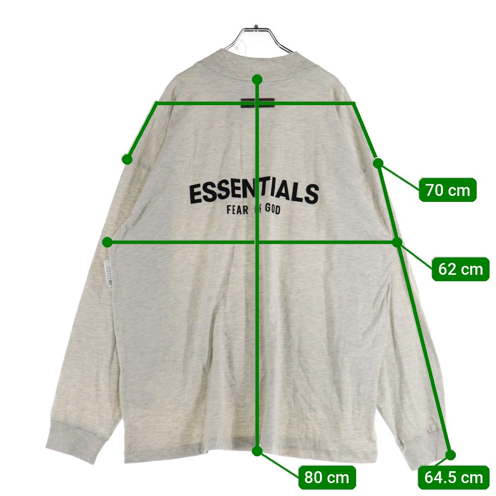 FEAR OF GOD ESSENTIALS(フィアオブゴッド エッセンシャルズ) L/S T-SHIRT フェルトロゴ 長袖Tシャツ ロンT グレージュ