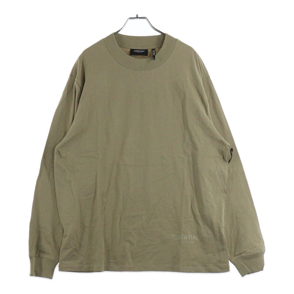 FEAR OF GOD ESSENTIALS(フィアオブゴッド エッセンシャルズ) L/S T-SHIRT バックリフレクターロゴ長袖Tシャツ ロンT ベージュ