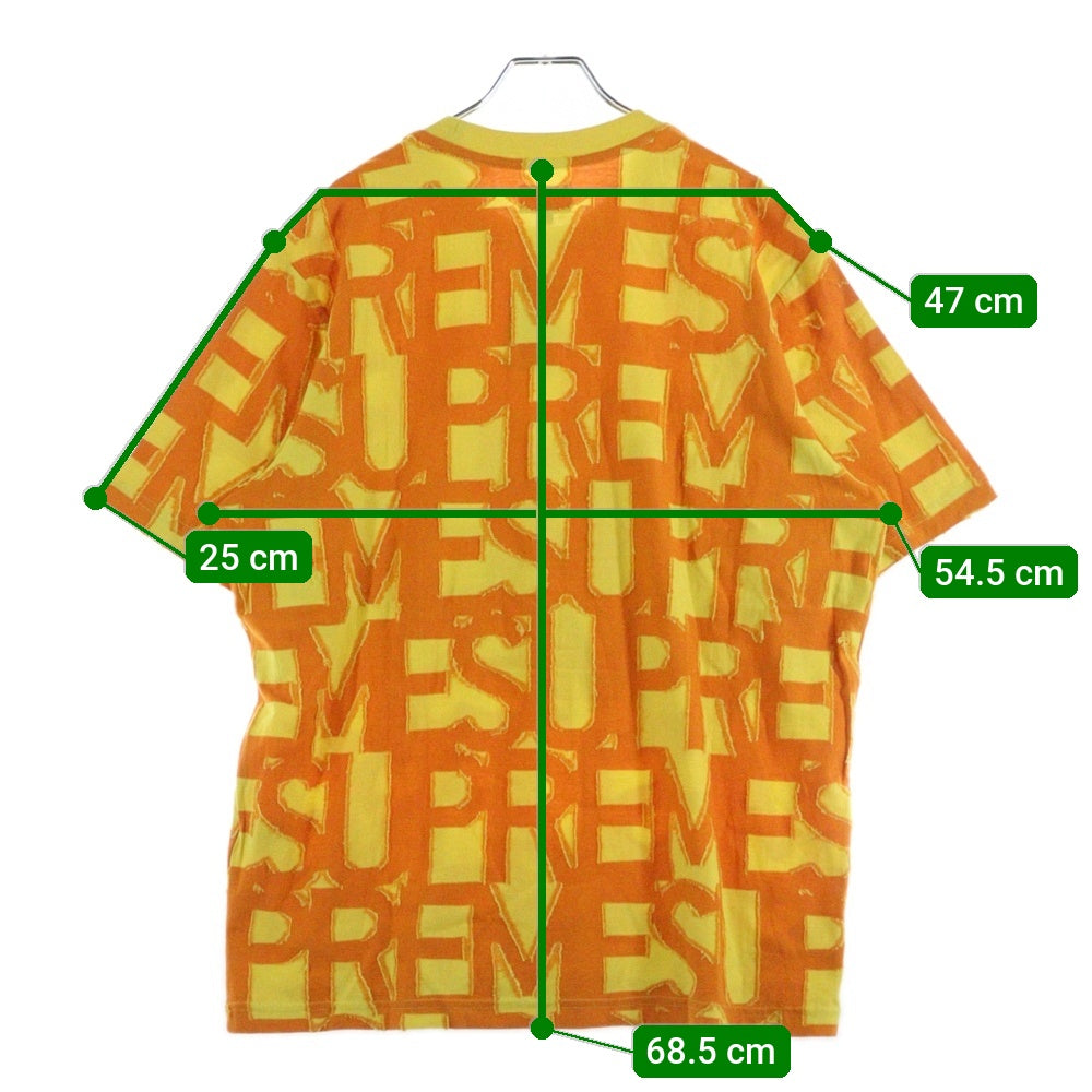 SUPREME(シュプリーム) 20SS Spellout S/S Top スペルアウト 半袖Tシャツ イエロー