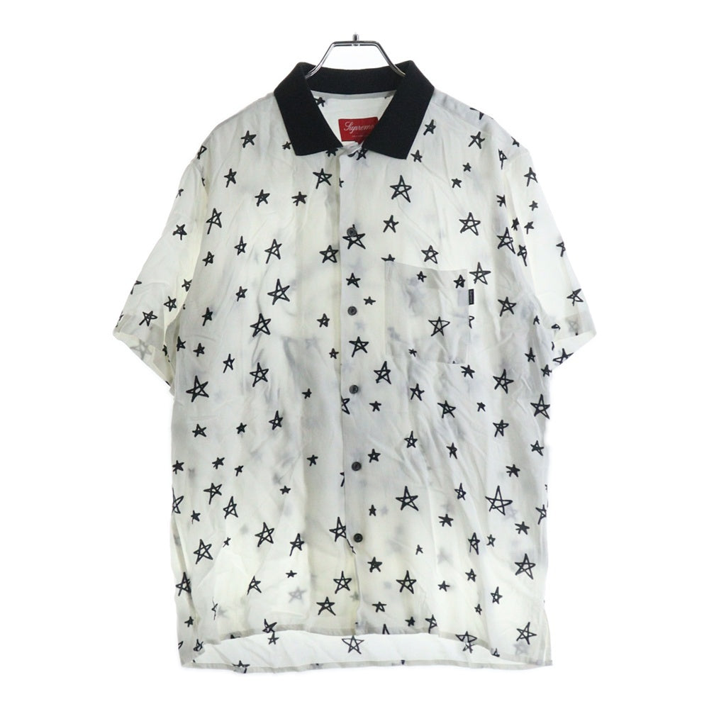 SUPREME(シュプリーム) 18SS Devil Rayon Shirt デビル スター レーヨン半袖シャツ ホワイト