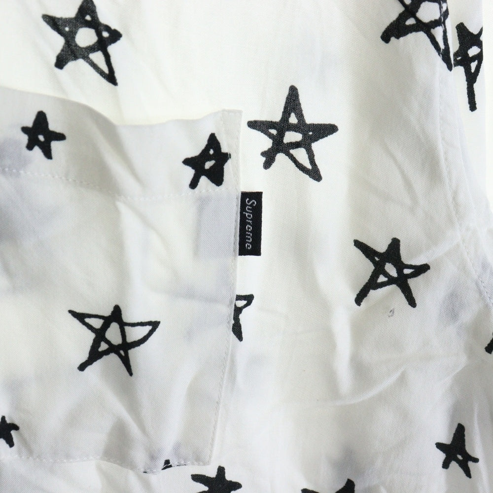 SUPREME(シュプリーム) 18SS Devil Rayon Shirt デビル スター レーヨン半袖シャツ ホワイト