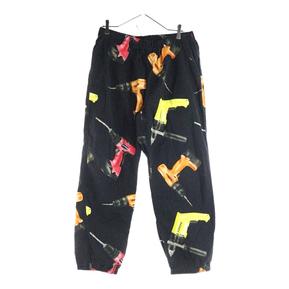 SUPREME(シュプリーム) 19SS Drills Skate Pant ドリル総柄 スケートパンツ ブラック