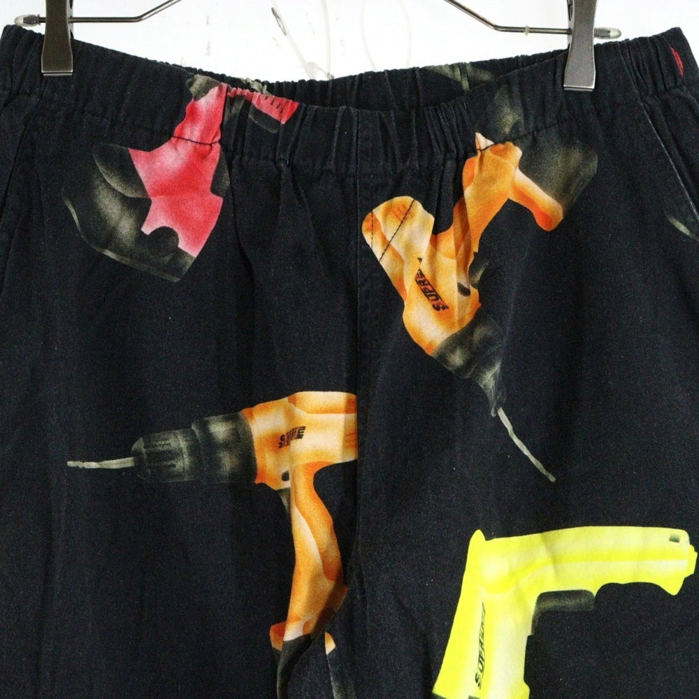 SUPREME(シュプリーム) 19SS Drills Skate Pant ドリル総柄 スケートパンツ ブラック