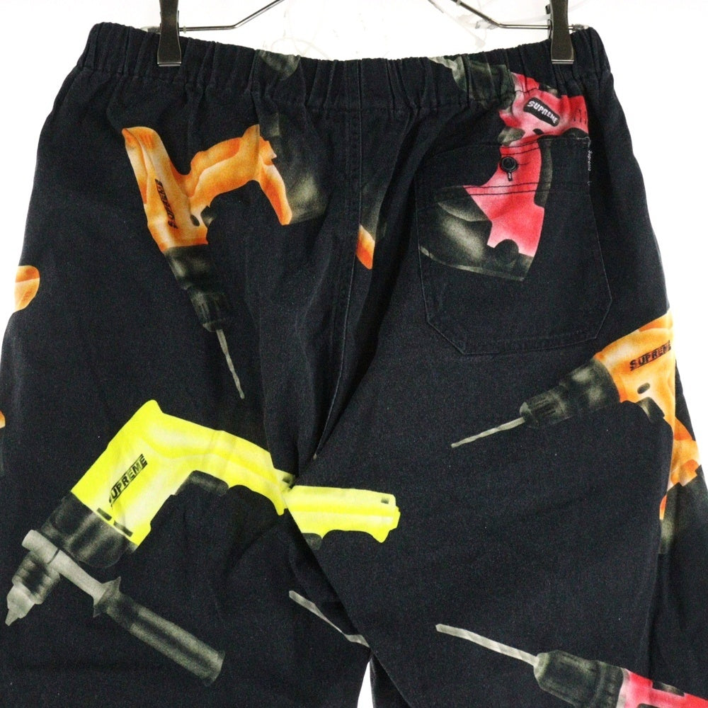 SUPREME(シュプリーム) 19SS Drills Skate Pant ドリル総柄 スケートパンツ ブラック