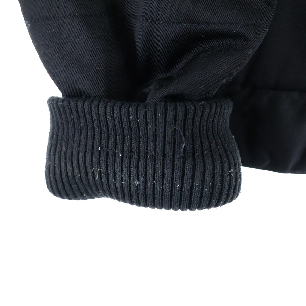 KITH(キス) Racing Jacket レーシングジャケット ロゴ刺繍ワッペンボタンダウンジャケット ブラック