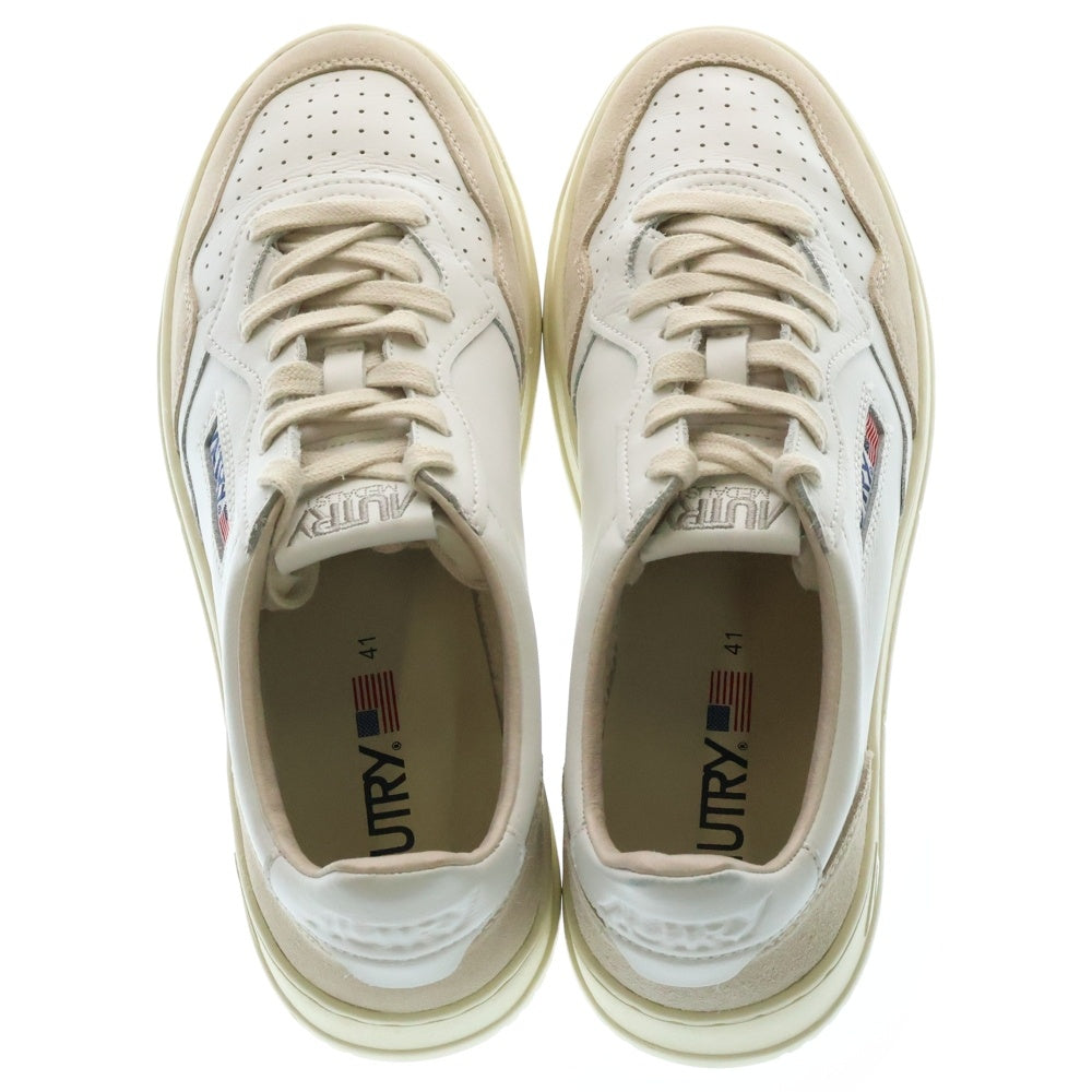 AUTRY(オートリー) Medalist Low Leather メダリスト レザーローカットスニーカー EU41 AULM-LS33 ホワイト/ベージュ