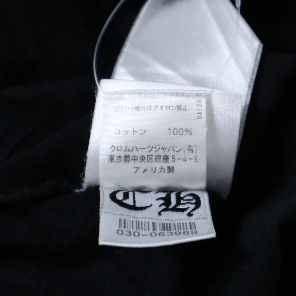 CHROME HEARTS(クロムハーツ) CH T-SHIRT バックホースシュープリント 半袖Tシャツ ブラック