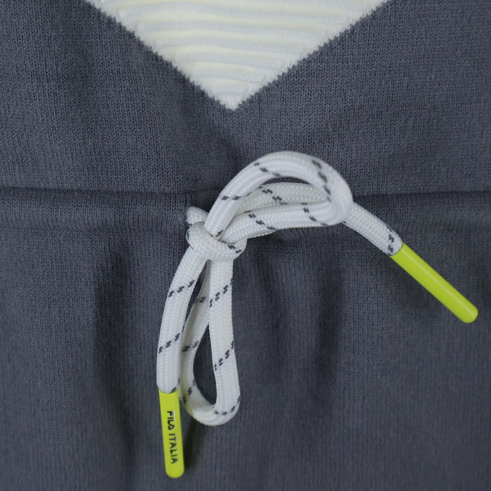 MAGIC STICK(マジックスティック) ×FILA WHITE LINE ハーフジップモックネックニットジャージ 406F11W319 グレー