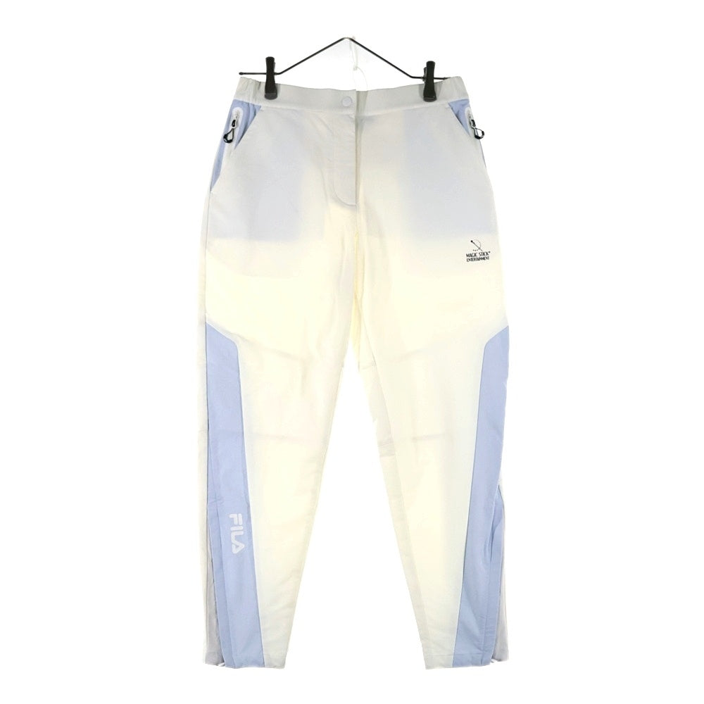 MAGIC STICK(マジックスティック) ×FILA WHITE LINE ナイロントラックパンツ ホワイト
