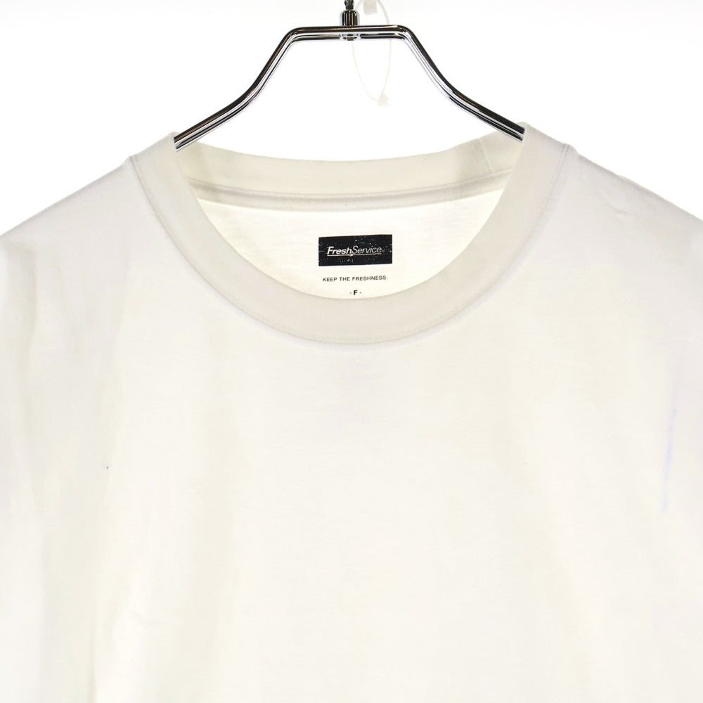 FreshService(フレッシュサービス) ロゴプリントL/S Tシャツ クルーネック長袖Tシャツ ホワイト