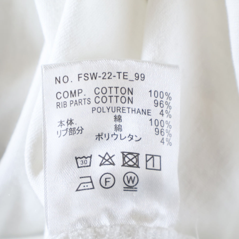 FreshService(フレッシュサービス) ロゴプリントL/S Tシャツ クルーネック長袖Tシャツ ホワイト