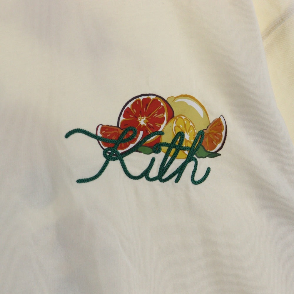 KITH(キス) 25AW Citrus Vintage Tee チェーンロゴ 半袖Tシャツ アイボリー 25-073-061-0007