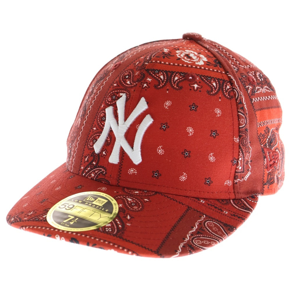 KITH(キス) 21SS New Era Yankees Deconstructed Bandana Cap ニューエラ ニューヨークヤンキース バンダナキャップ 帽子 レッド