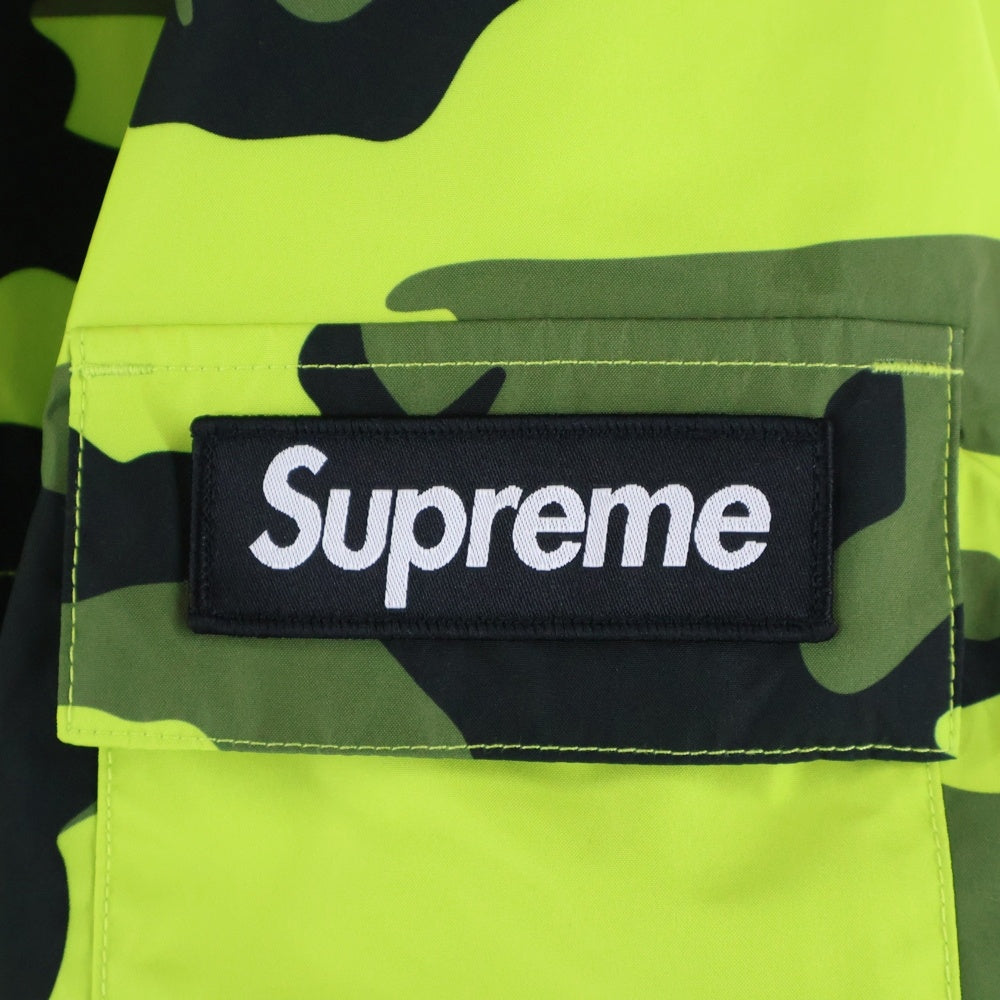SUPREME(シュプリーム) 25SS 2-in-1 GORE-TEX Shell Quilted Liner Vest ゴアテックス ベスト切替 カモフラージュ 迷彩ナイロンジャケット イエロー
