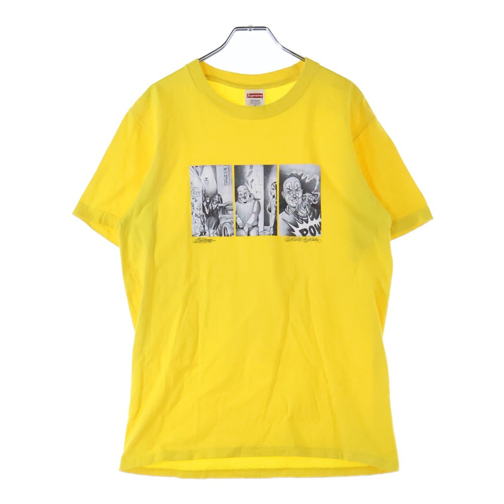 SUPREME(シュプリーム) 24AW Mister Cartoon Pow Tee ミスターカートゥーン 半袖Tシャツ イエロー