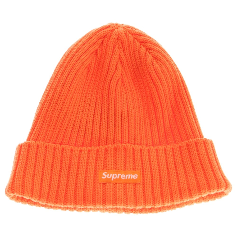 SUPREME(シュプリーム) 24SS Overdyed Beanie ボックスロゴ ニットビーニー ニット帽 帽子 オレンジ