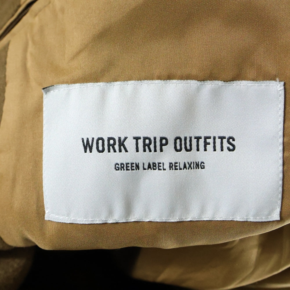 UNITED ARROWS(ユナイテッドアローズ) WORK TRIP OUTFITS ワークトリップアウトフィッツ 2B ウール混 ロングコート ブラウン 3325-116-0065