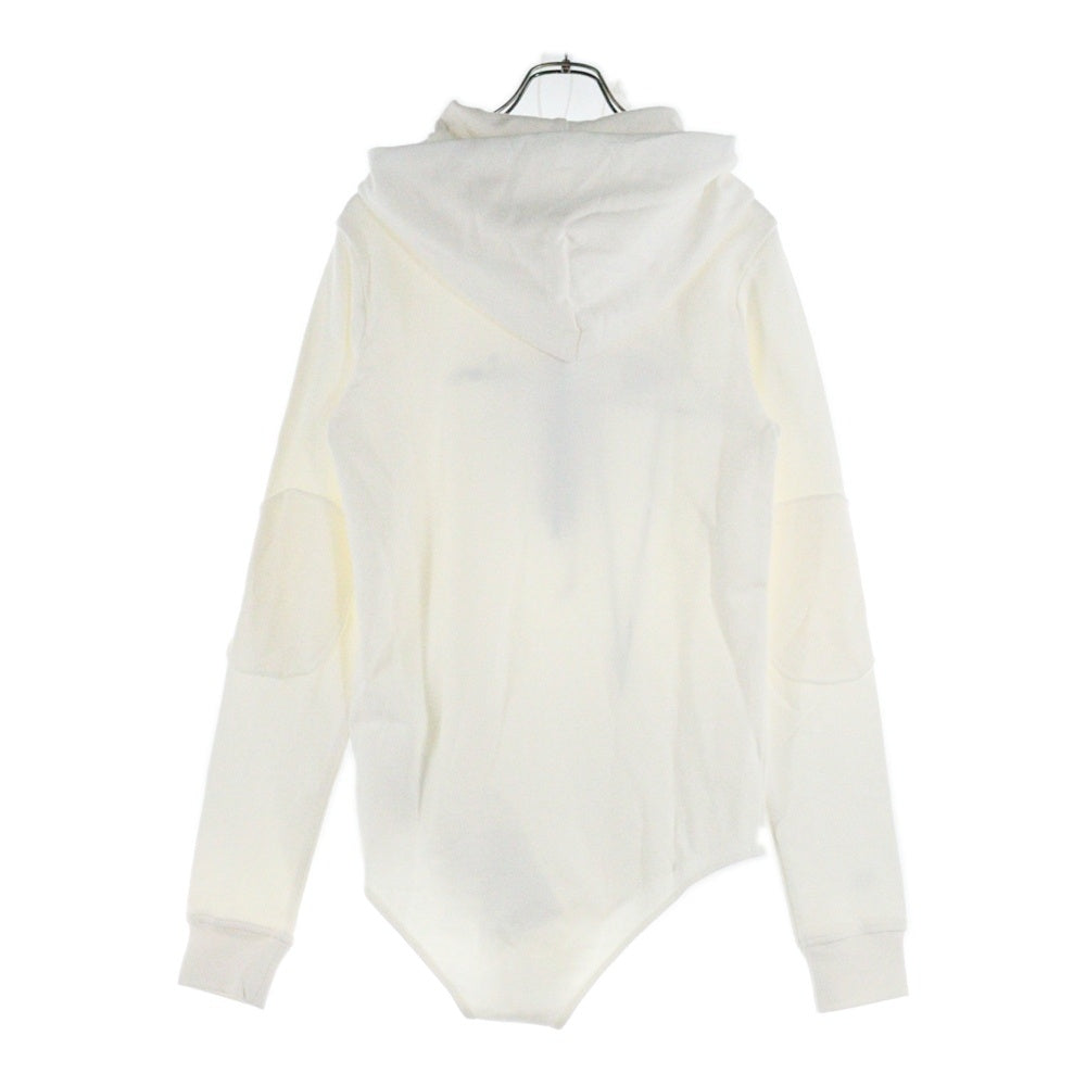 Rick Owens(リックオウエンス) ×Champion HOODED BODY チャンピオン ロゴ刺繍 プルオーバースウェットパーカー フーディー ロンパース レディース CW02C9227-CHFE