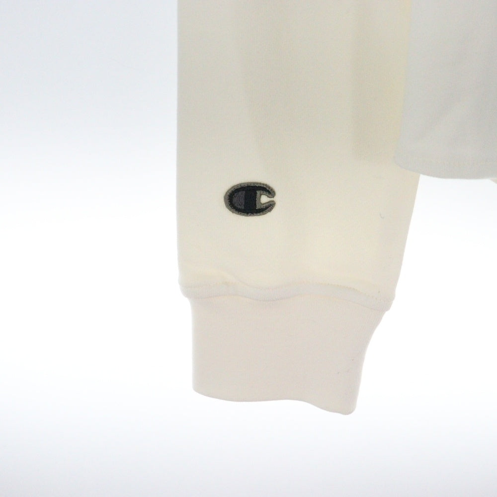 Rick Owens(リックオウエンス) ×Champion HOODED BODY チャンピオン ロゴ刺繍 プルオーバースウェットパーカー フーディー ロンパース レディース CW02C9227-CHFE