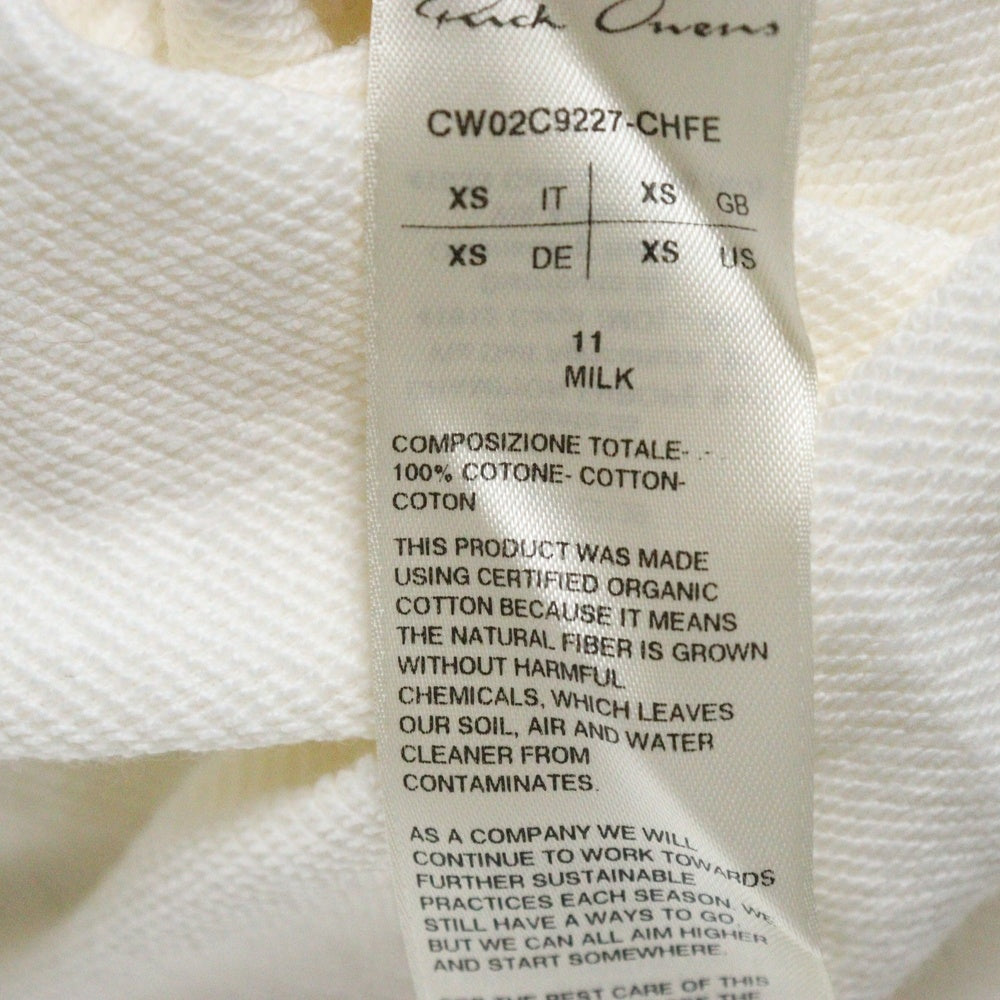 Rick Owens(リックオウエンス) ×Champion HOODED BODY チャンピオン ロゴ刺繍 プルオーバースウェットパーカー フーディー ロンパース レディース CW02C9227-CHFE
