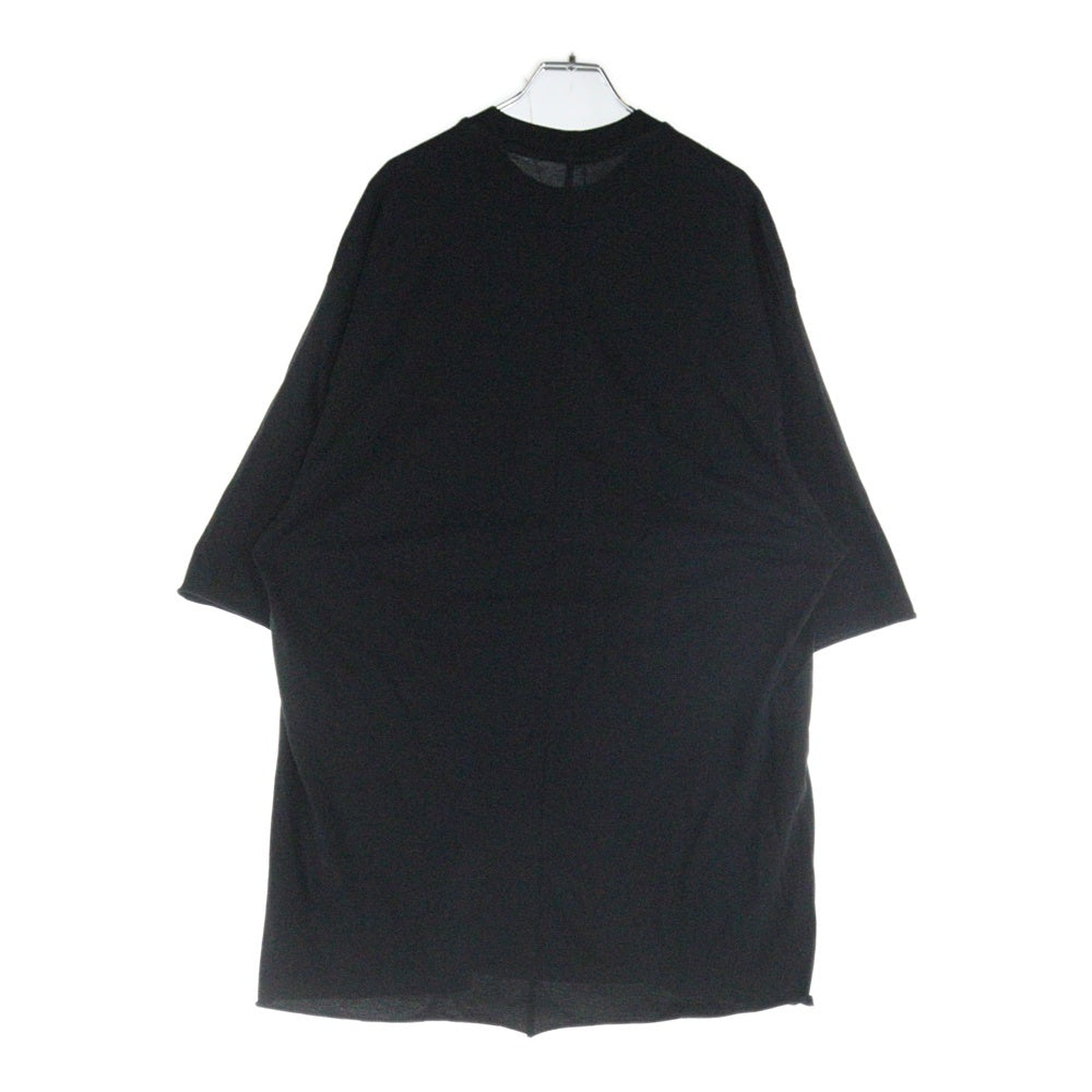 Rick Owens(リックオウエンス) 25SS Hollywood Jumbo T-Shirt ジャンボ 半袖Tシャツ ブラック RO01E7273-JA