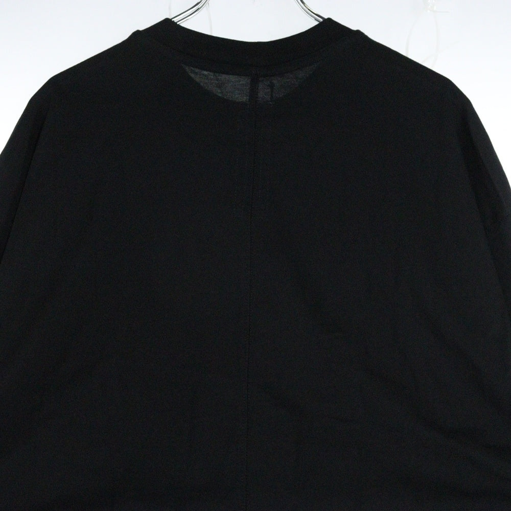 Rick Owens(リックオウエンス) 25SS Hollywood Jumbo T-Shirt ジャンボ 半袖Tシャツ ブラック RO01E7273-JA