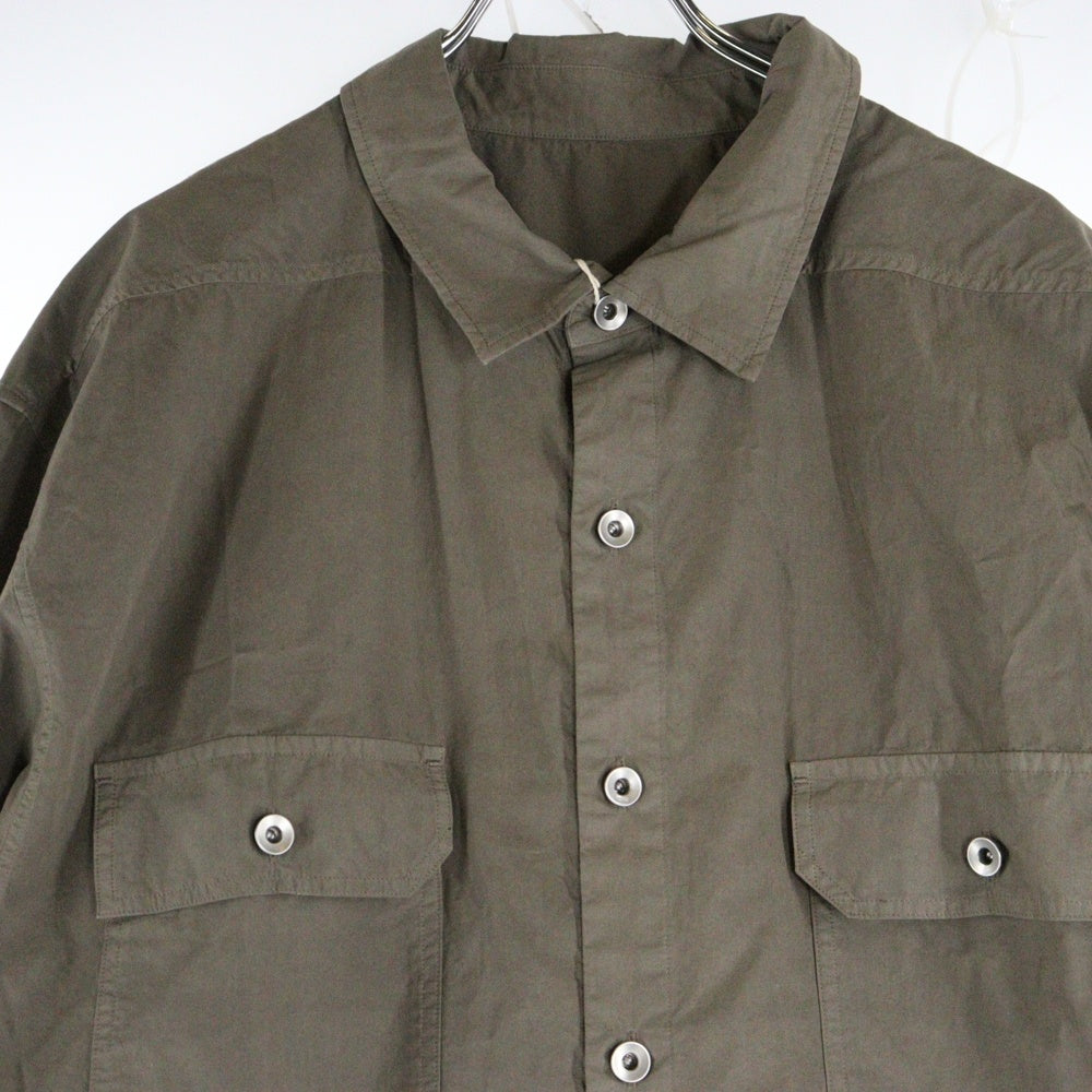 DRKSHDW(ダークシャドウ) JUMBO OUTERSHIRT ジャンボアウターシャツ 長袖シャツ ブラウン DU01D1297-P