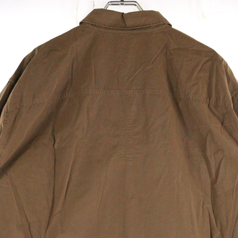 DRKSHDW(ダークシャドウ) JUMBO OUTERSHIRT ジャンボアウターシャツ 長袖シャツ ブラウン DU01D1297-P