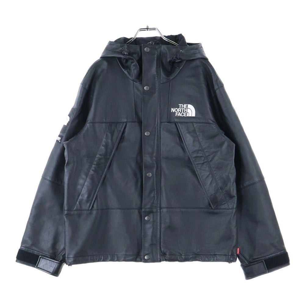 SUPREME(シュプリーム) 18AW ×THE NORTH FACE Leather Mountain Parka ノースフェイス レザーマウンテンパーカー ブラック NP61807I