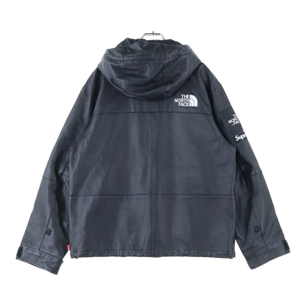 SUPREME(シュプリーム) 18AW ×THE NORTH FACE Leather Mountain Parka ノースフェイス レザーマウンテンパーカー ブラック NP61807I