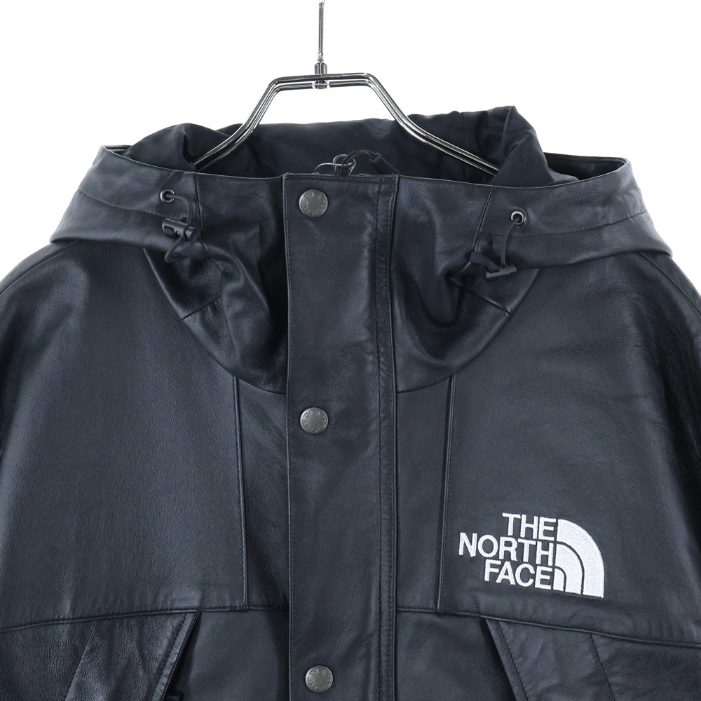 SUPREME(シュプリーム) 18AW ×THE NORTH FACE Leather Mountain Parka ノースフェイス レザーマウンテンパーカー ブラック NP61807I