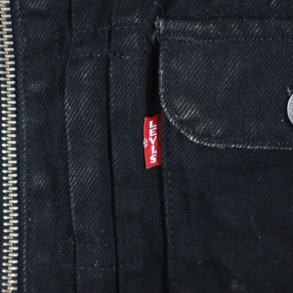 FACETASM(ファセッタズム) ×Levi's TYPE 1 VEST リーバイス タイプワン ベスト ブラック YA-VE-U01