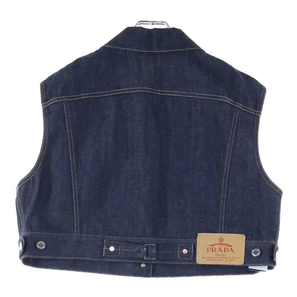 PRADA(プラダ) 24AW Selvedge Denim Vest セルビッジデニムベスト インディゴ GFB312