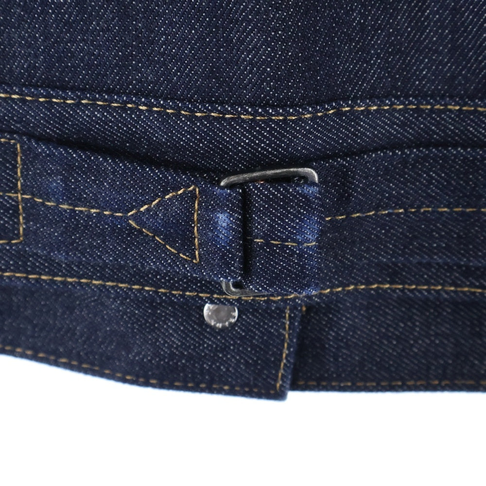 PRADA(プラダ) 24AW Selvedge Denim Vest セルビッジデニムベスト インディゴ GFB312