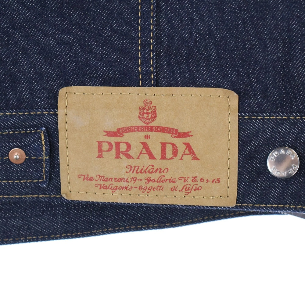 PRADA(プラダ) 24AW Selvedge Denim Vest セルビッジデニムベスト インディゴ GFB312