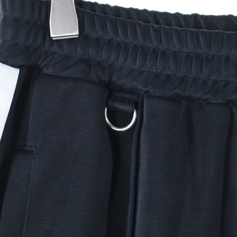 doublet(ダブレット) VINTAGE EFFECT TRACK PANTS ヴィンテージ エフェクト トラックパンツ ブラック/ホワイト