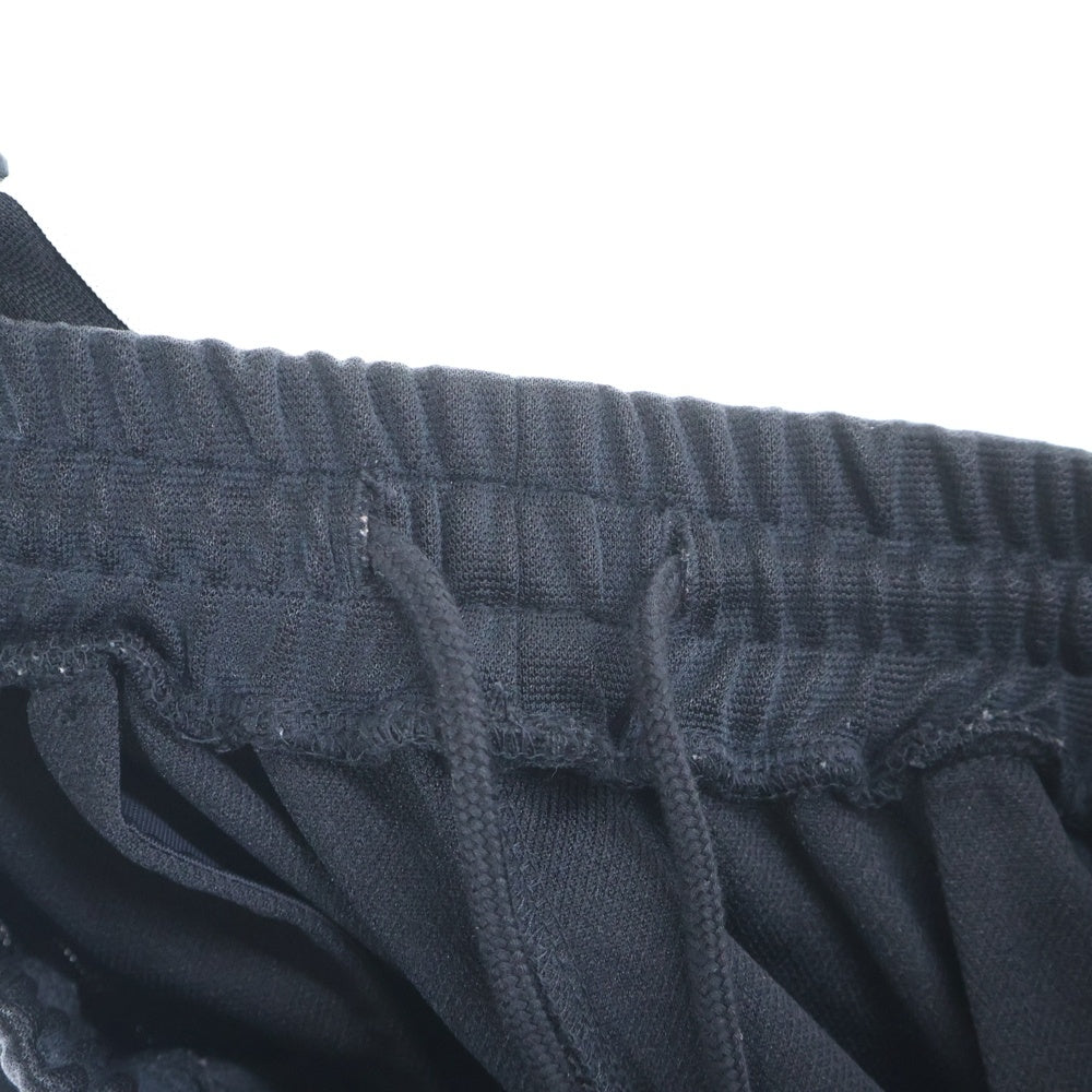 doublet(ダブレット) VINTAGE EFFECT TRACK PANTS ヴィンテージ エフェクト トラックパンツ ブラック/ホワイト