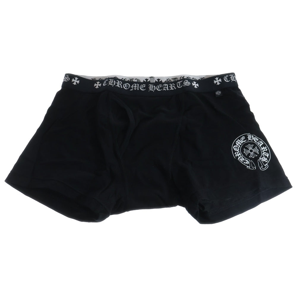 CHROME HEARTS(クロムハーツ) UNDERWEAR BOXER BRIEFS ホースシュープリント ボクサーブリーフ パンツ ブラック