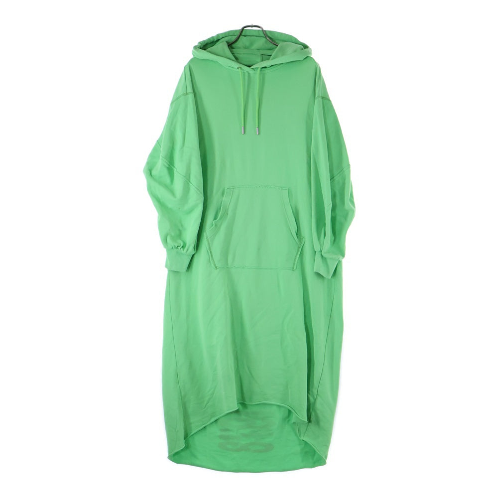 DIESEL(ディーゼル) D-ILSE-TWIST-COPY フーディー ワンピース レディース ロゴプリントプルオーバーパーカーワンピース 00SC8Y グリーン