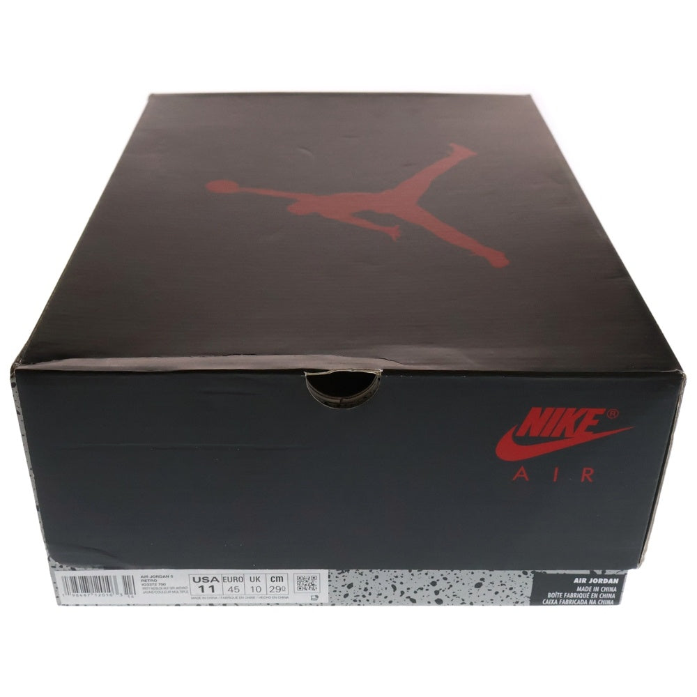 NIKE(ナイキ) AIR JORDAN 5 RETRO T23 IO3372-700 エアジョーダン 5 レトロ ハイカットスニーカー US11/29cm イエロー