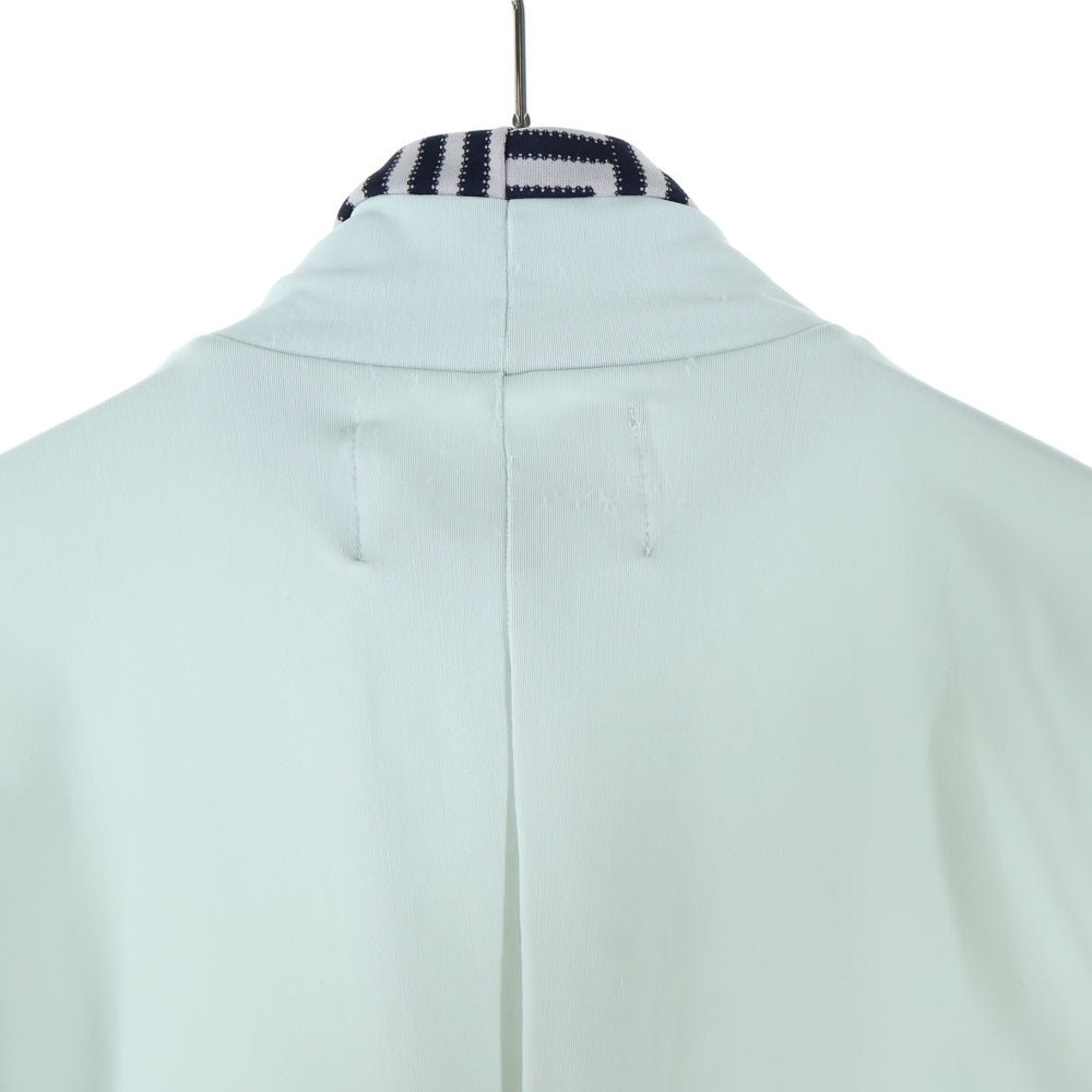 kotohayokozawa(コトハヨコザワ) High Neck Badge Long Tee ハイネックバッジロングティー レディースロゴ刺繍ハイネック長袖Tシャツ KT22A-CS02 ミント/ネイビー