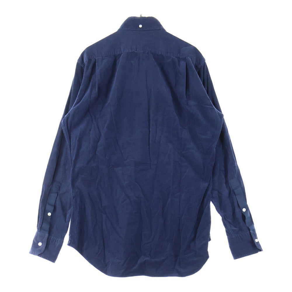 THOM BROWNE(トムブラウン) CORDUROY SHIRT コーデュロイ 長袖シャツ ネイビー MWL187E00144