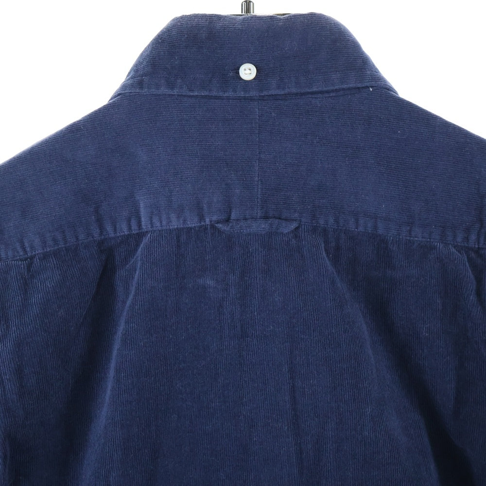 THOM BROWNE(トムブラウン) CORDUROY SHIRT コーデュロイ 長袖シャツ ネイビー MWL187E00144