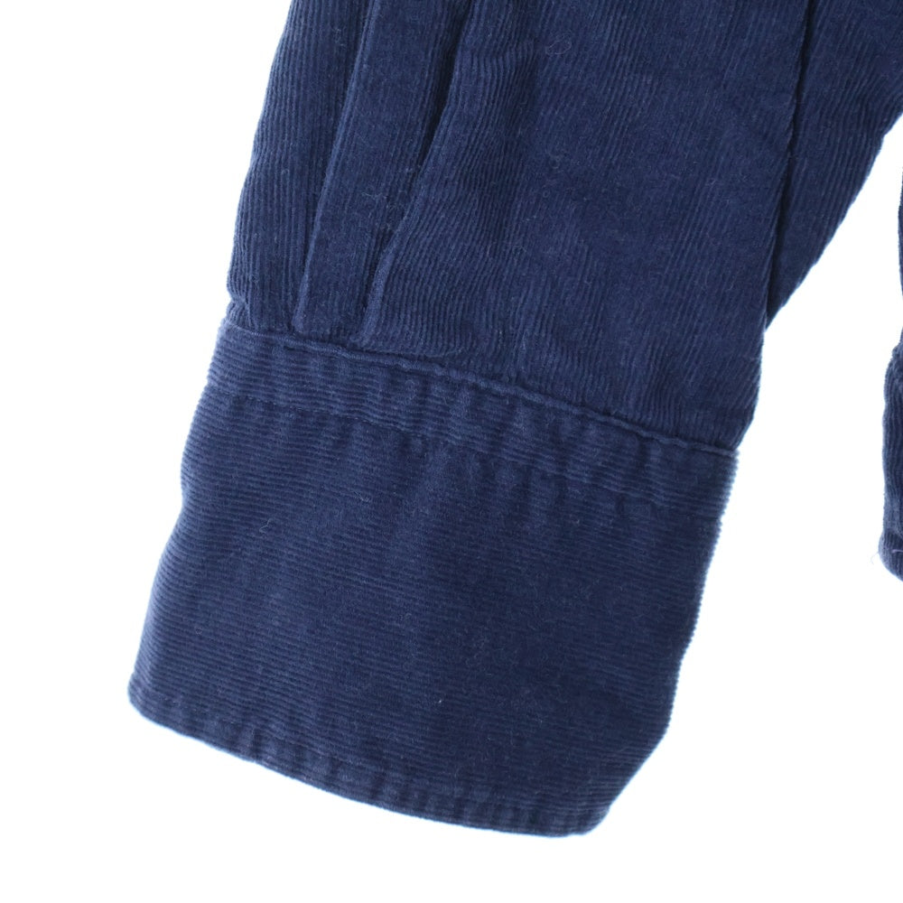THOM BROWNE(トムブラウン) CORDUROY SHIRT コーデュロイ 長袖シャツ ネイビー MWL187E00144