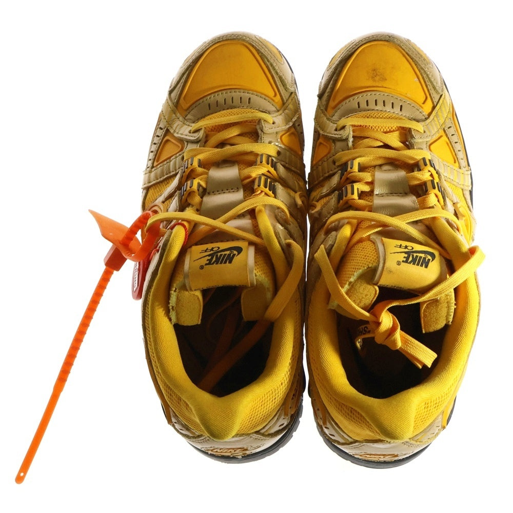 NIKE(ナイキ) ×OFF-WHITE AIR RUBBER DUNK LOW UNIVERSITY GOLD オフホワイト ラバーダンク ローカットスニーカー イエロー US9/27cm CU6015-700