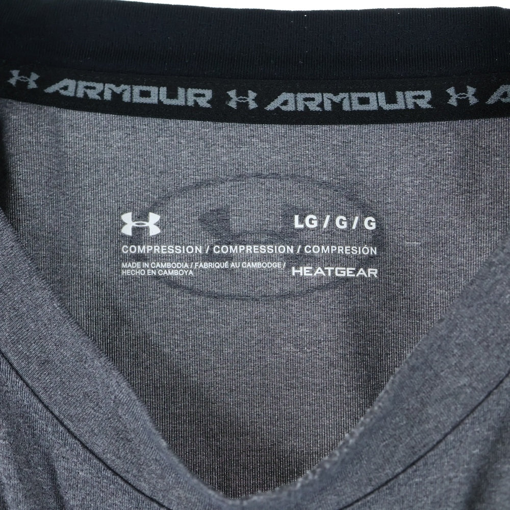 UNDER ARMOUR(アンダーアーマー) フロントロゴ プリント 半袖Tシャツ カットソー グレー