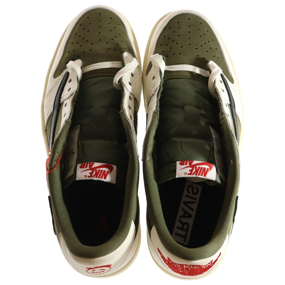 【新品/黒タグ付】トラヴィス×JORDAN1 LOW リバースオリーブ 18.5 新品/黒タグ付】トラヴィス×JORDAN1 LOW リバースオリーブ 18.5